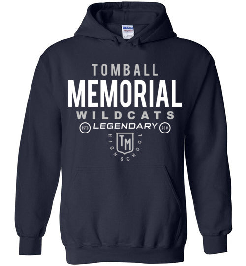 Tomball Memorial High School Wildcats Navy Hoodie 03