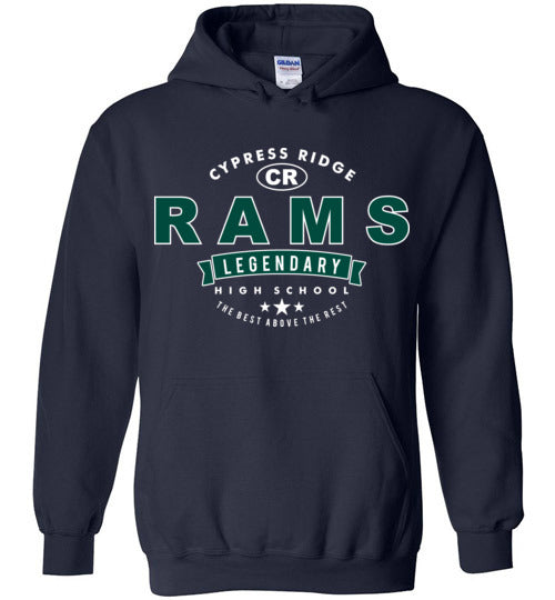 Cypress Ridge High School Rams Navy Hoodie 44