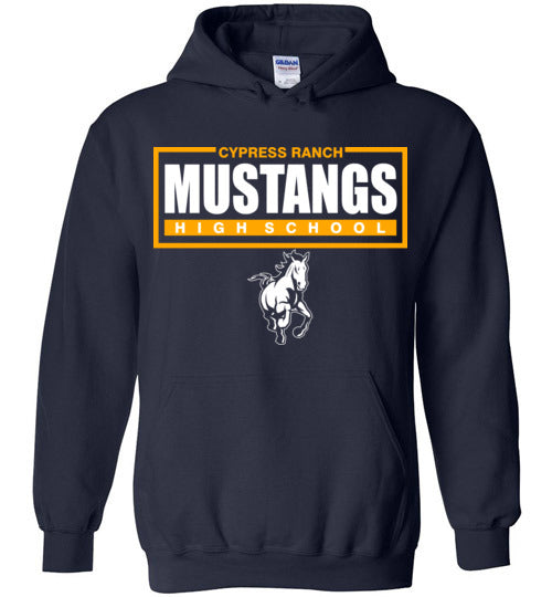 Cypress Ranch High School Mustangs Navy Hoodie 49