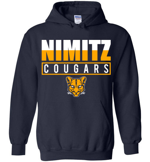 Nimitz High School Cougars Navy Hoodie 29