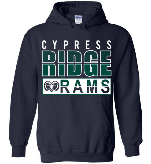 Cypress Ridge High School Rams Navy Hoodie 31