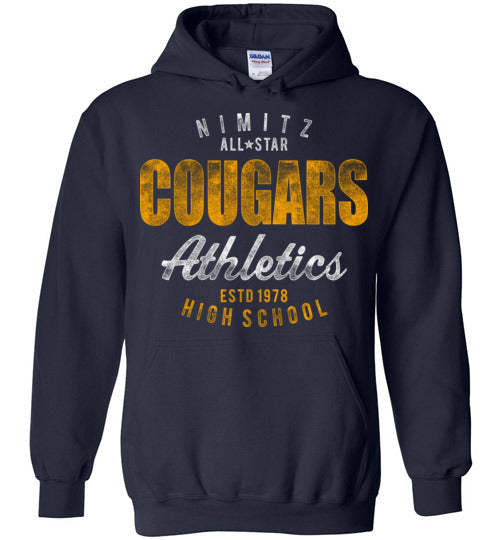 Nimitz High School Cougars Navy Hoodie 34