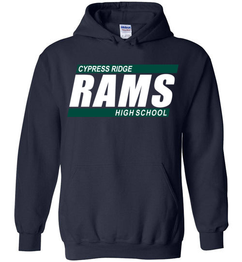 Cypress Ridge High School Rams Navy Hoodie 72