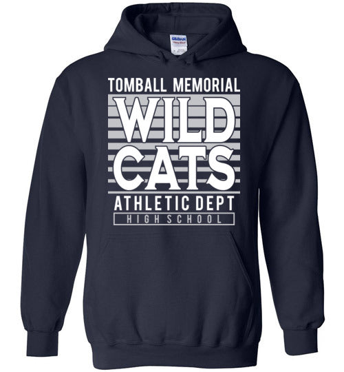 Tomball Memorial High School Wildcats Navy Hoodie 00