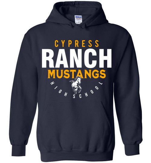 Cypress Ranch High School Mustangs Navy Hoodie 12