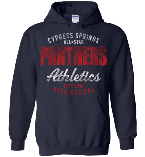 Cypress Springs High School Panthers Navy Hoodie 34