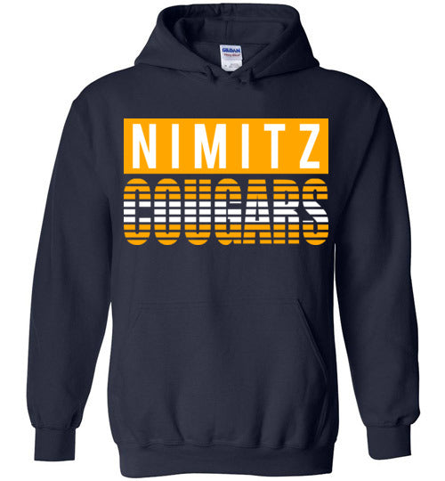 Nimitz High School Cougars Navy Hoodie 35