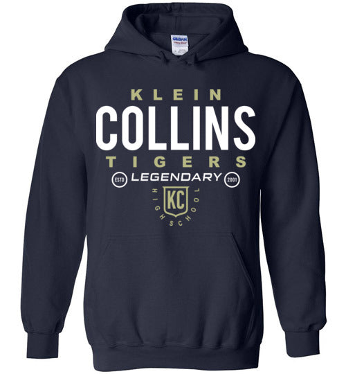 Klein Collins High School Tigers Navy Hoodie 03