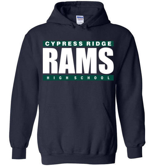 Cypress Ridge High School Rams Navy Hoodie 98