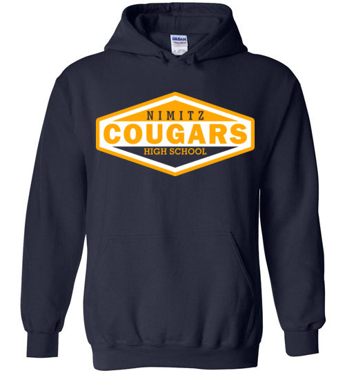 Nimitz High School Cougars Navy Hoodie 09