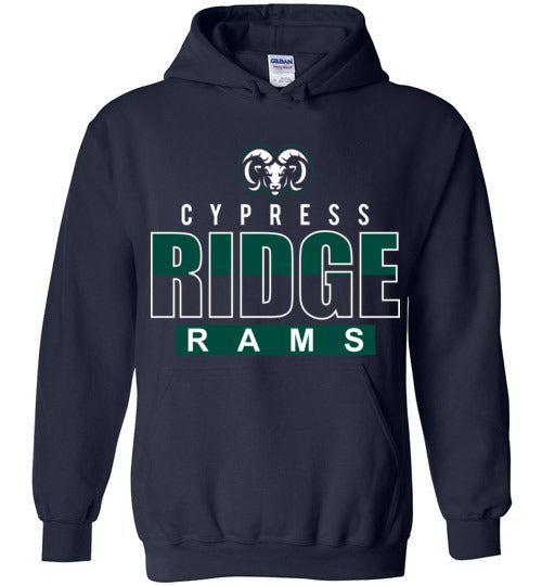 Cypress Ridge High School Rams Navy Hoodie 23