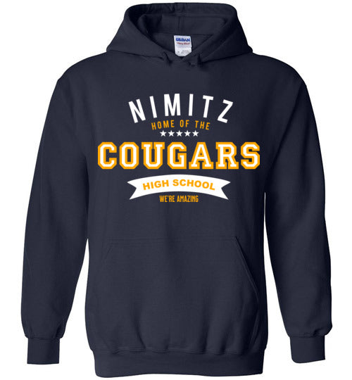 Nimitz High School Cougars Navy Hoodie 96