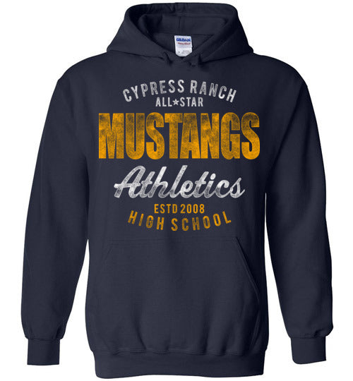 Cypress Ridge High School Rams Navy Hoodie 34