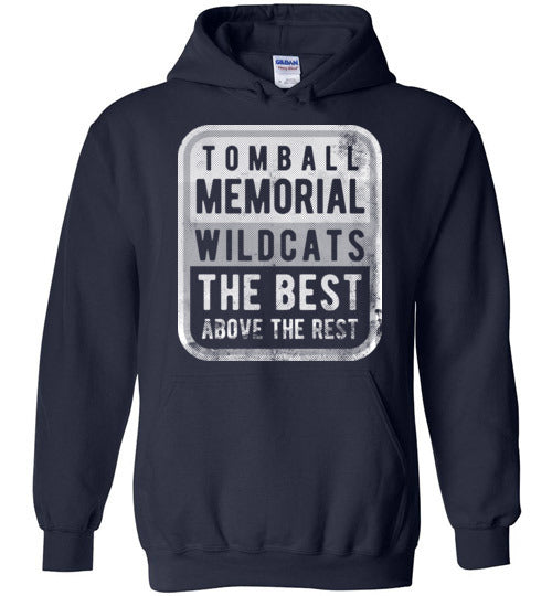 Tomball Memorial High School Wildcats Navy Hoodie 01