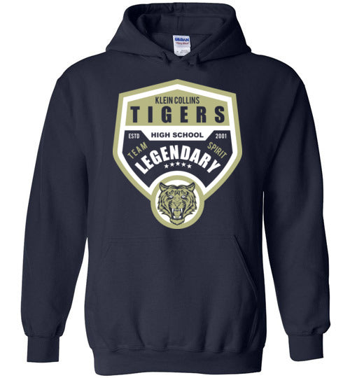 Klein Collins High School Tigers Navy Hoodie 14