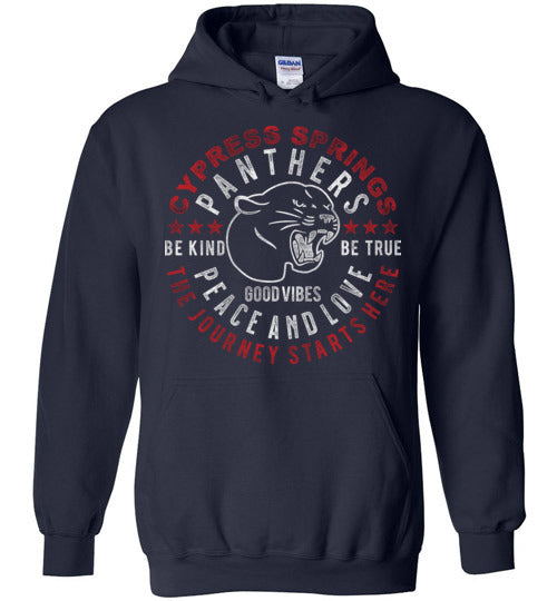 Cypress Springs High School Panthers Navy Hoodie 16