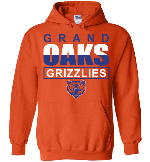 Grand Oaks High School Grizzlies Orange Hoodie 29