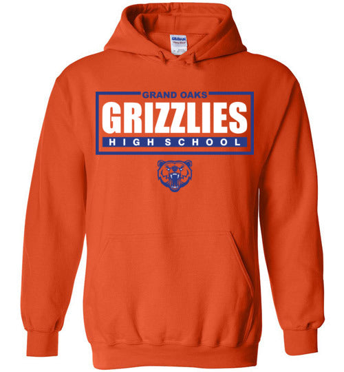 Grand Oaks High School Grizzlies Orange Hoodie 49