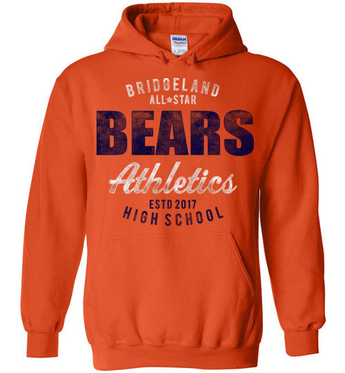 Bridgeland High School Bears Orange Hoodie 34