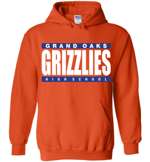 Grand Oaks High School Grizzlies Orange Hoodie 98