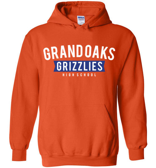 Grand Oaks High School Grizzlies Orange Hoodie 21