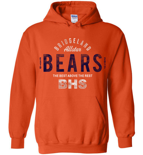 Bridgeland High School Bears Orange Hoodie 40