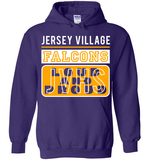 Jersey Village High School Falcons Purple Hoodie 86