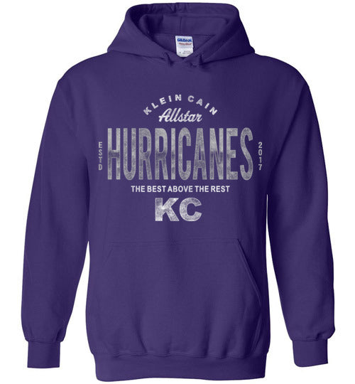 Klein Cain High School Hurricanes Purple Hoodie 40