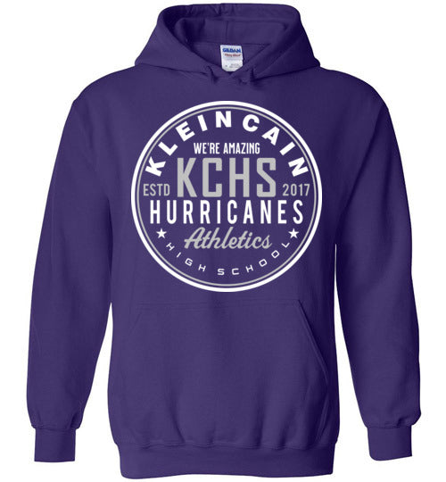 Klein Cain High School Hurricanes Purple Hoodie 28