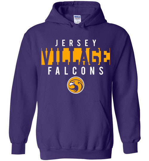 Jersey Village High School Falcons Purple Hoodie 06