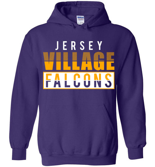 Jersey Village High School Falcons Purple Hoodie 31