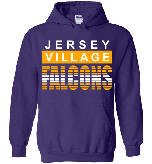 Jersey Village High School Falcons Purple Hoodie 35