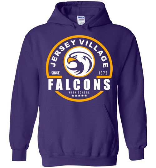 Jersey Village High School Falcons Purple Hoodie 04