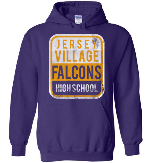 Jersey Village High School Falcons Purple Hoodie 01