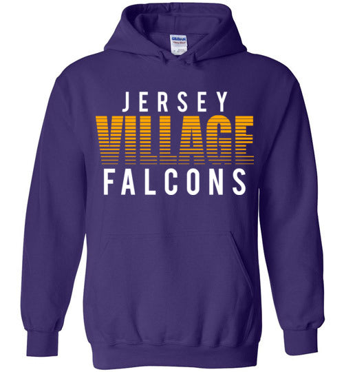 Jersey Village High School Falcons Purple Hoodie 24