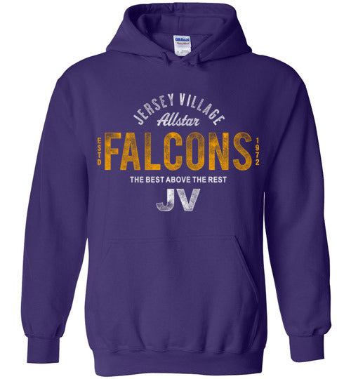 Jersey Village High School Falcons Purple Hoodie 40