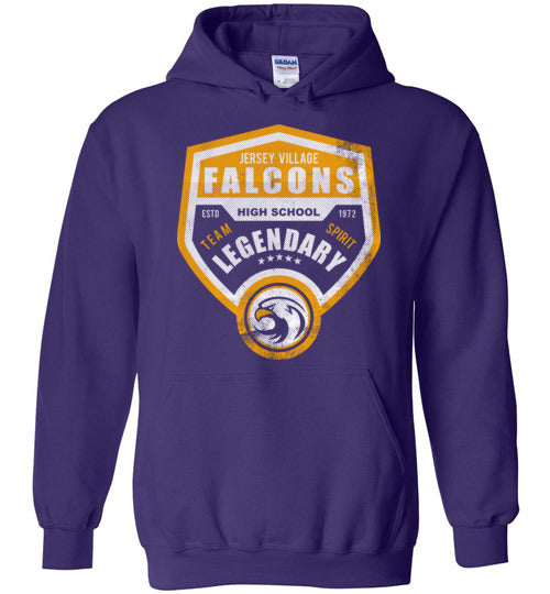 Jersey Village High School Falcons Purple Hoodie 14