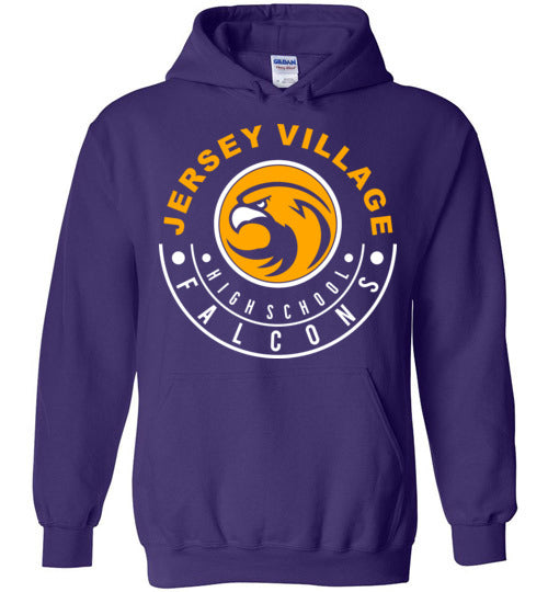 Jersey Village High School Falcons Purple Hoodie 19