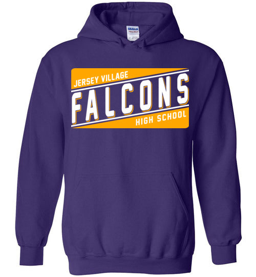 Jersey Village High School Falcons Purple Hoodie 84