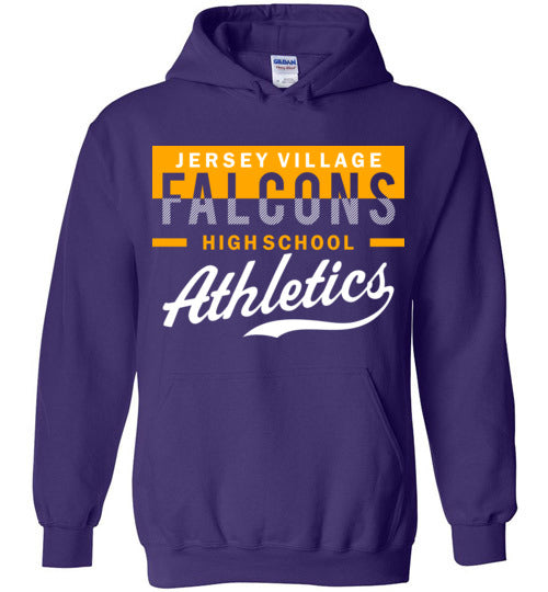 Jersey Village High School Falcons Purple Hoodie 48