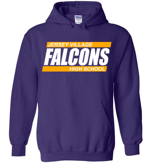 Jersey Village High School Falcons Purple Hoodie 72