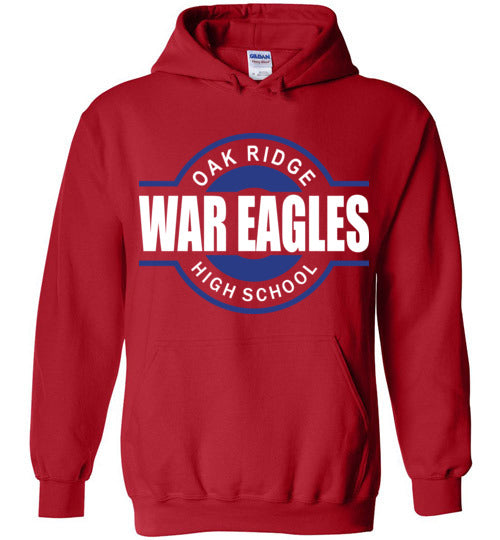 Oak Ridge High School War Eagles Red Hoodie 11