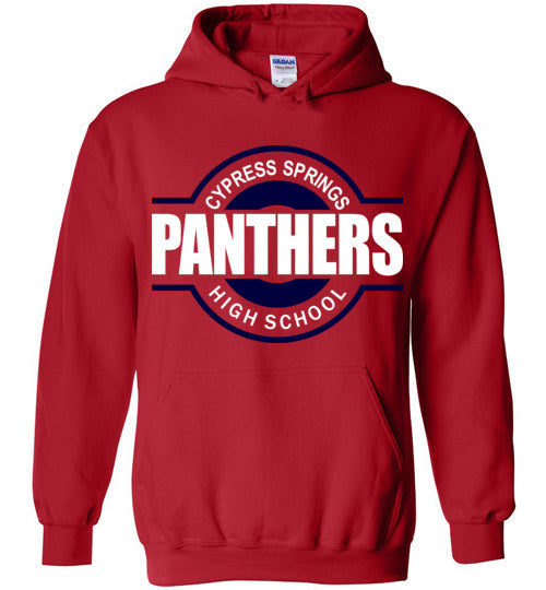 Cypress Springs High School Panthers Red Hoodie 11