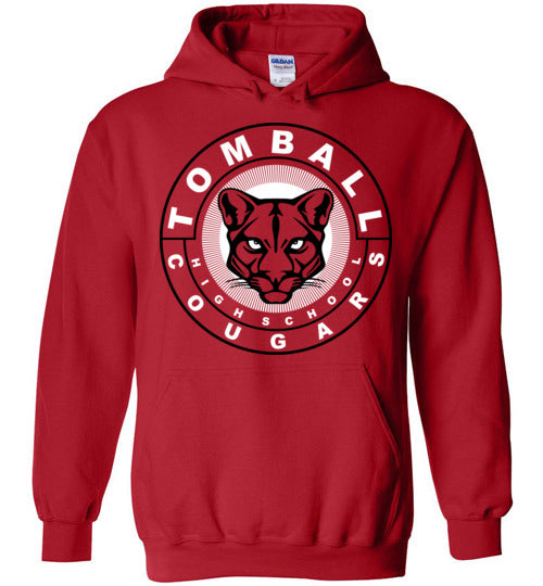 Tomball High School Cougars Red Hoodie 02