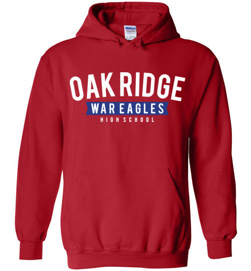 Oak Ridge High School War Eagles Red Hoodie 21