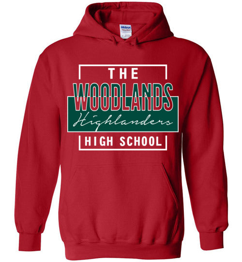 The Woodlands High School Highlanders Red Hoodie 05
