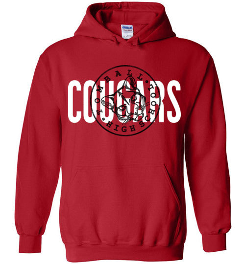 Tomball High School Cougars Red Hoodie 88