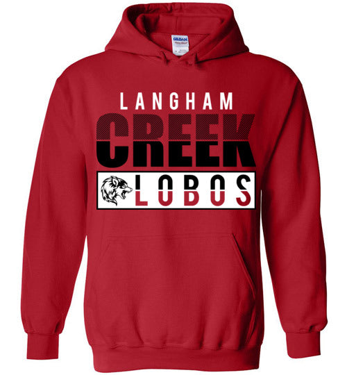 Langham Creek High School Lobos Red Hoodie 31