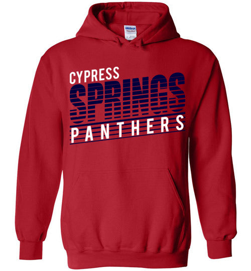 Cypress Springs High School Panthers Red Hoodie 32