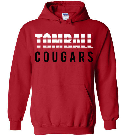 Tomball High School Cougars Red Hoodie 25